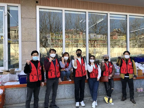 옌타이한인상공회 회장단의 무료 봉사와