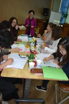 한국 김순환 교수 칭다오서 미술심리(미술치료)이론과 실제 강의