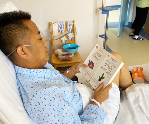 김룡주씨, 자체 면역력으로 병마와 싸워보겠다
