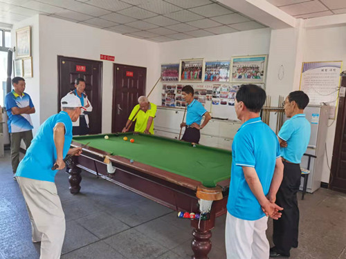 웨이하이조선족노인총연합회 제1회 당구∙탁구경기 진행