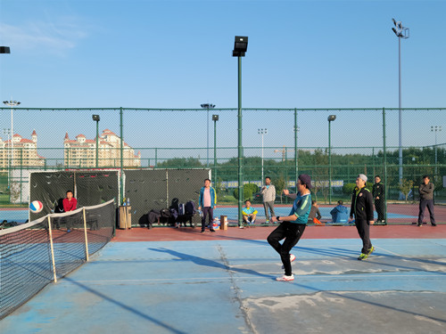 2021년 하반기 옌타이조선족족구협회 친선경기 진행