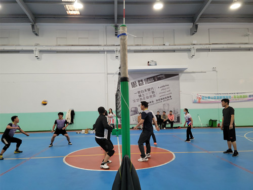 옌타이72마우스협회와 래산구배구협회 친선경기 진행